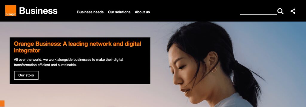 Orange Business consulting page