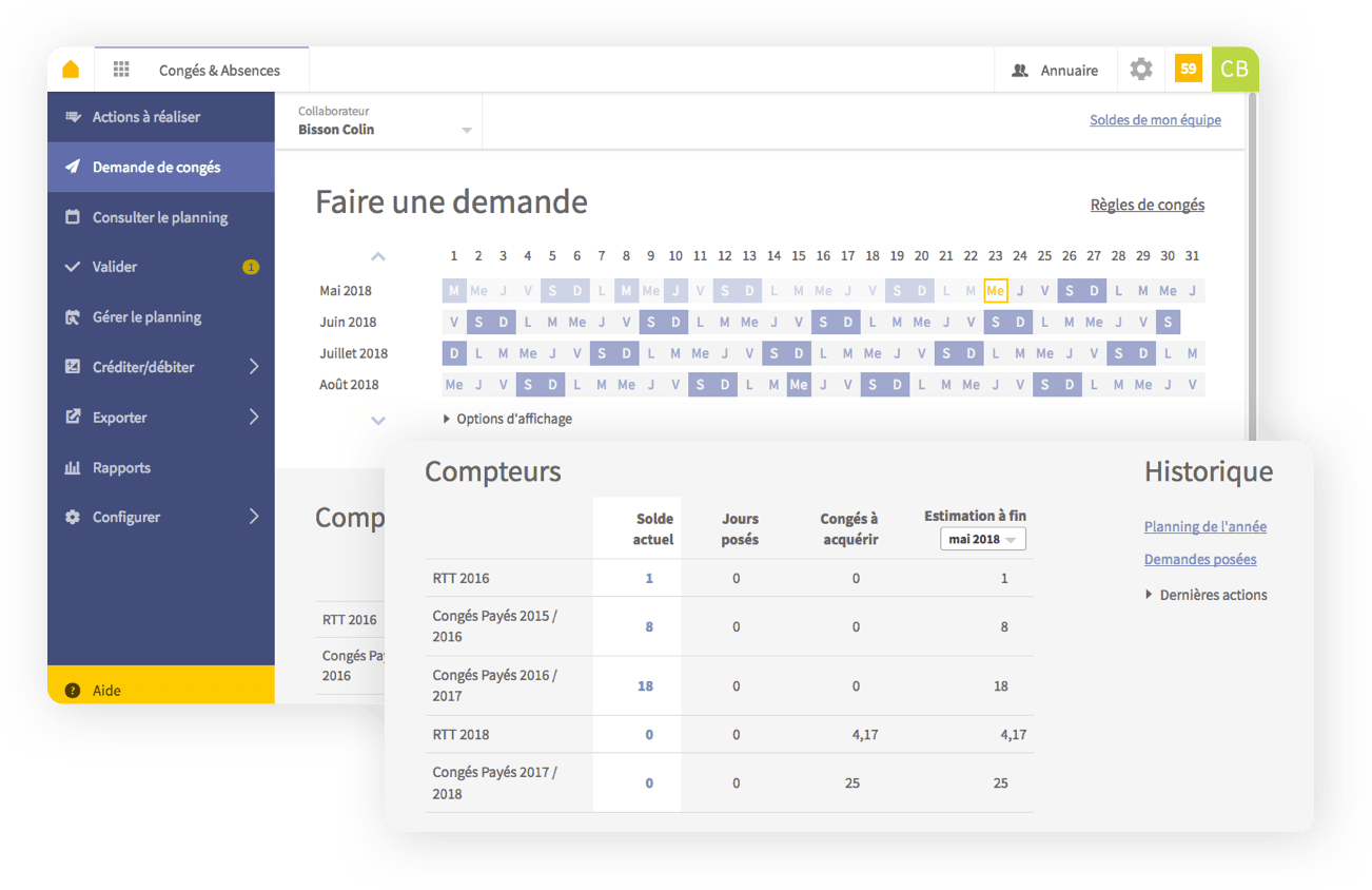 Congés et absences 1