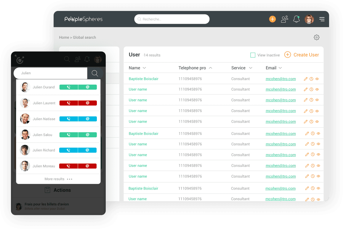 hr portal- search