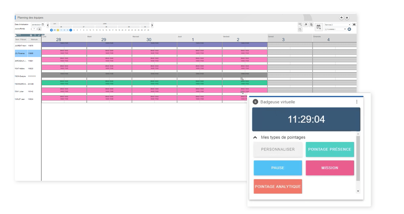 logiciel planning