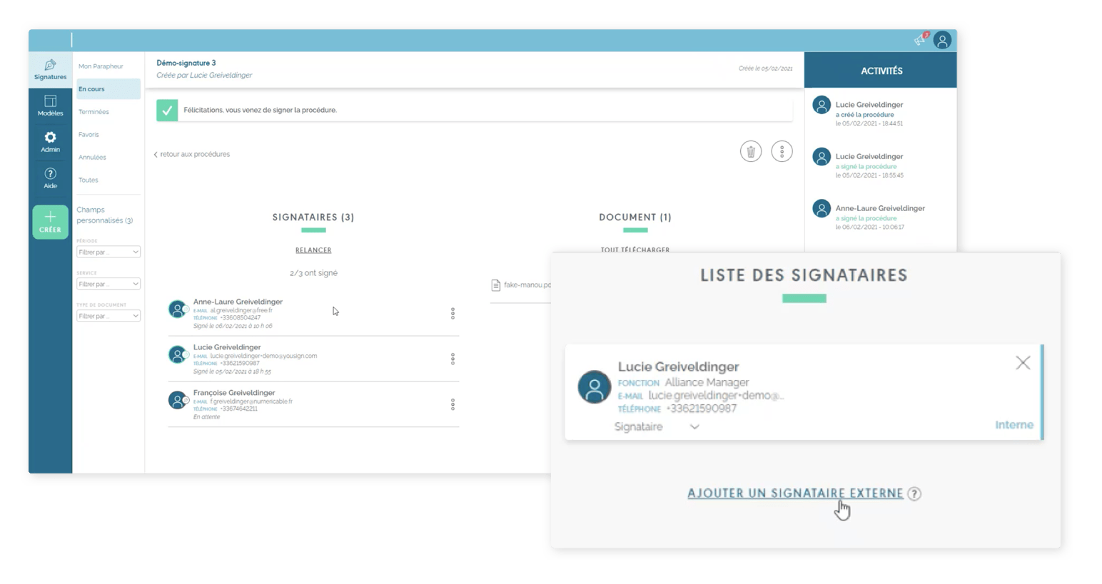 signature électronique