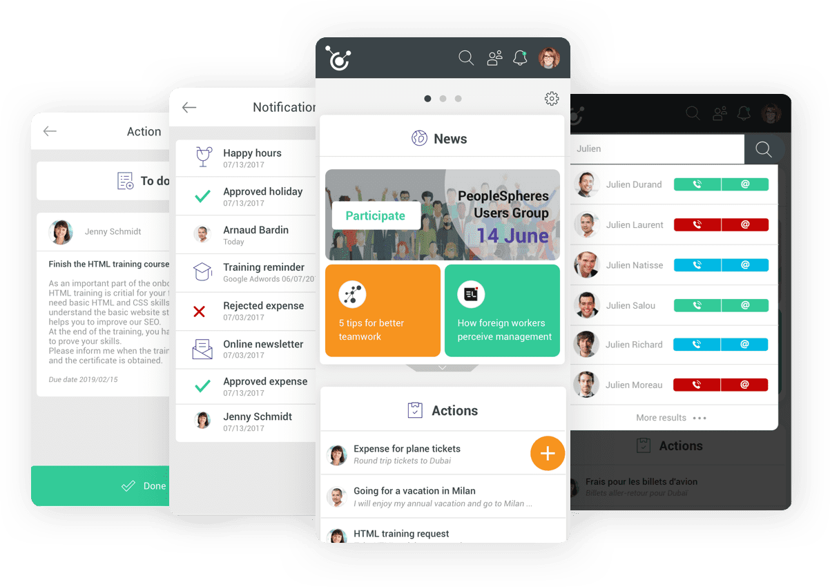 leave and absence software on mobile