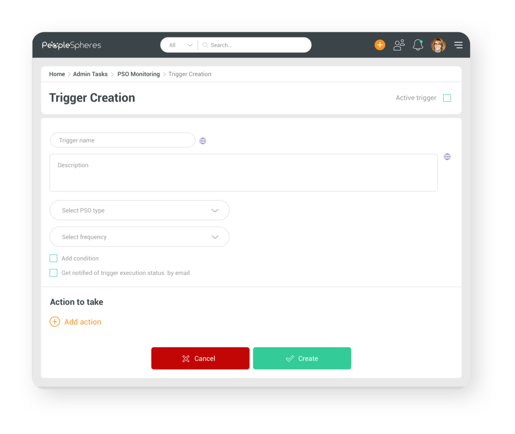 Trigger creation