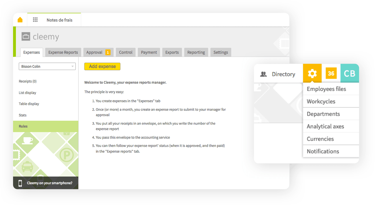 Add expense - expense reimbursement