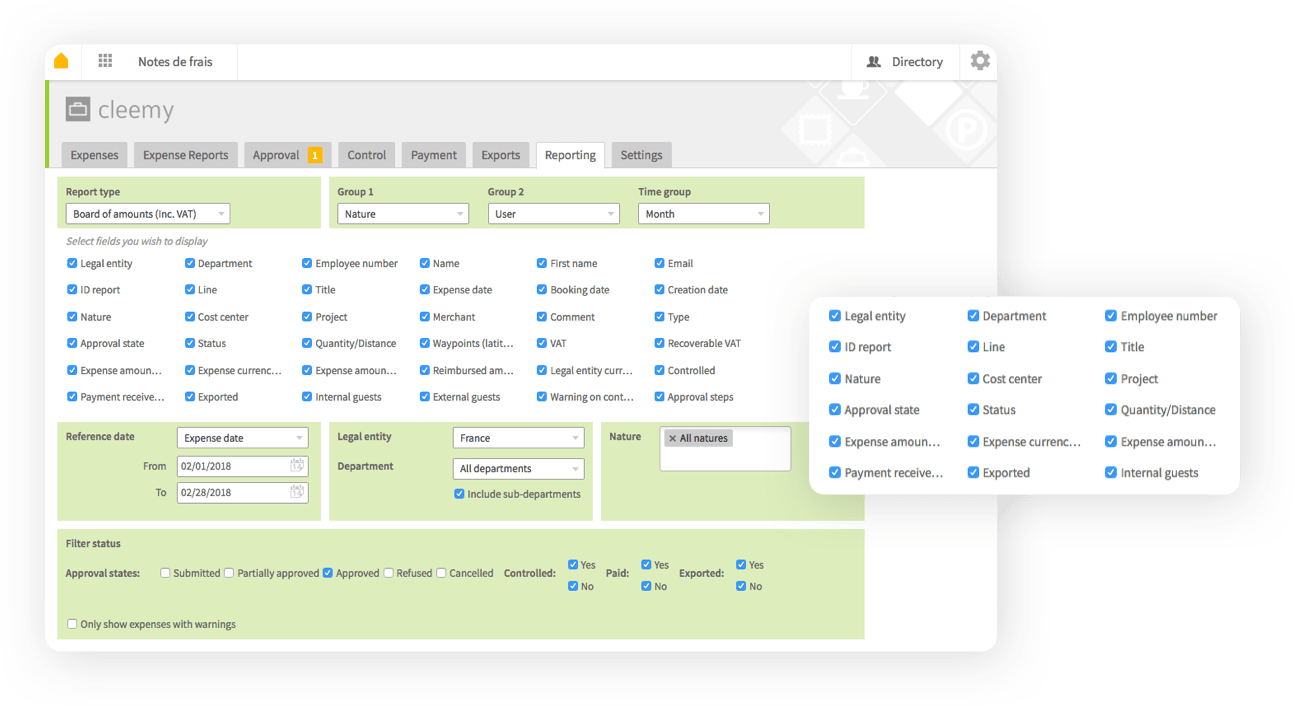 New expense - validate reimbursement requests