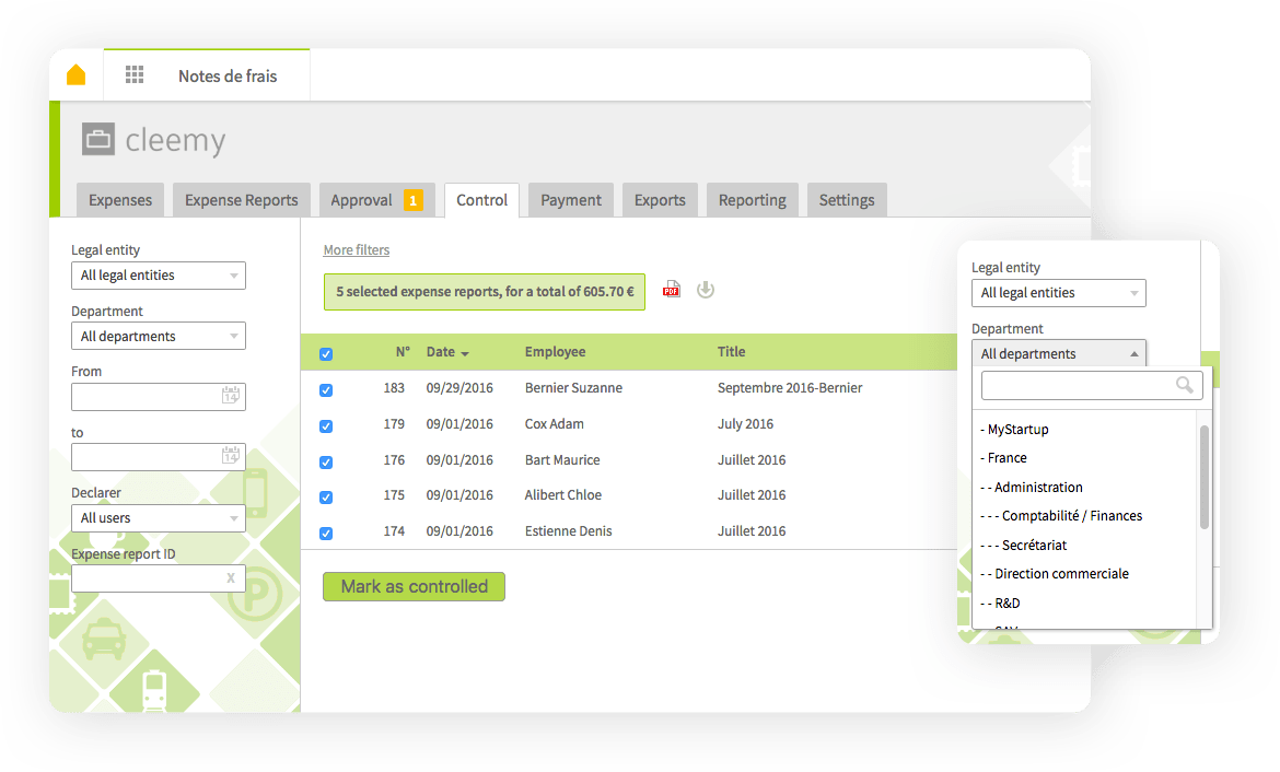 Expenses - reimbursement request