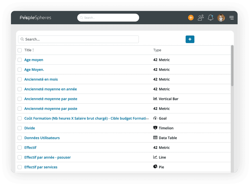 hr reporting search