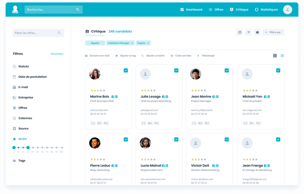 Flatchr est dans le store PeopleSpheres dans la catégorie Recrutement