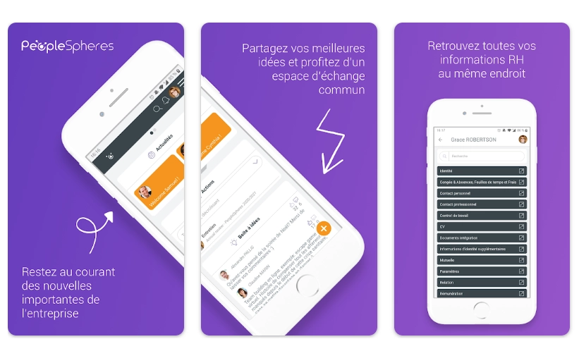 application mobile Peoplespheres